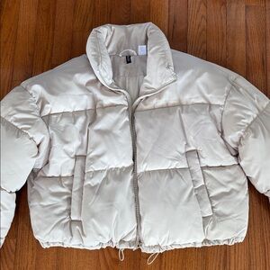 H&M Cream Puffer Jacket